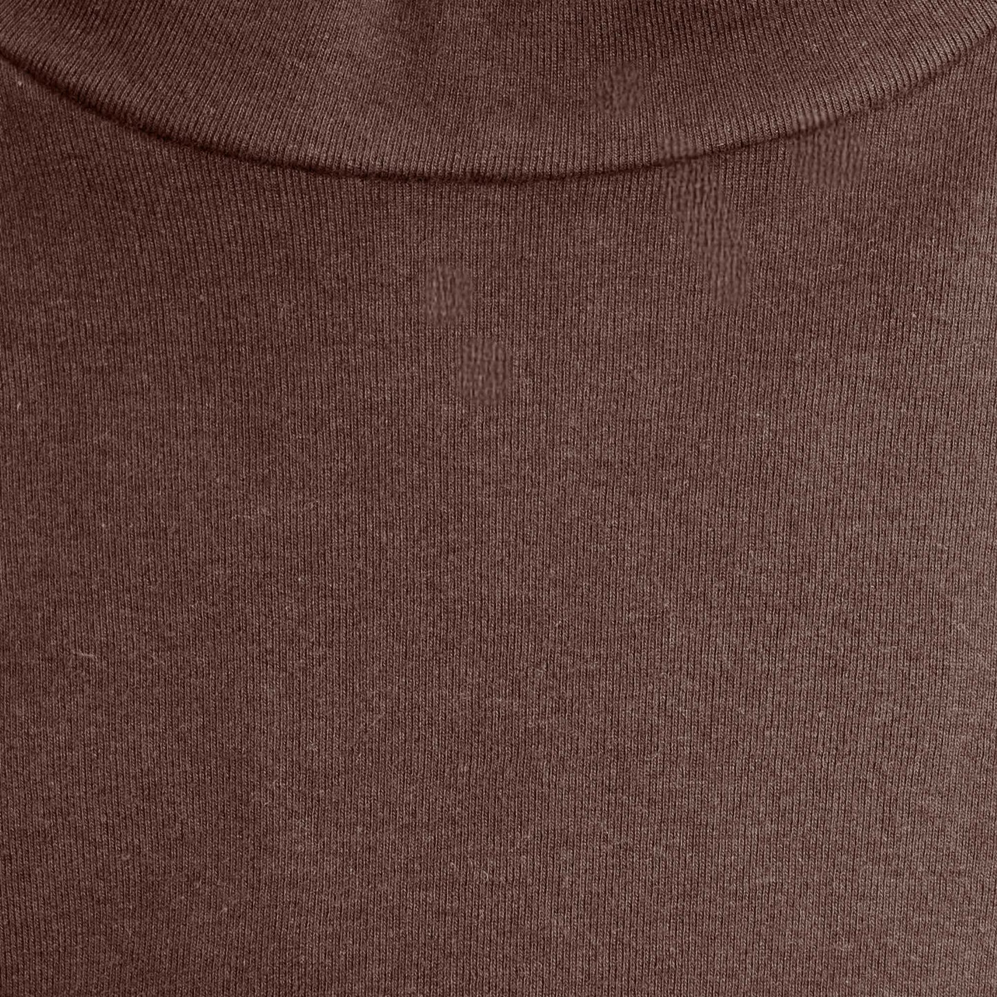 High-Neck Long Sleeve Organic Cotton Tee