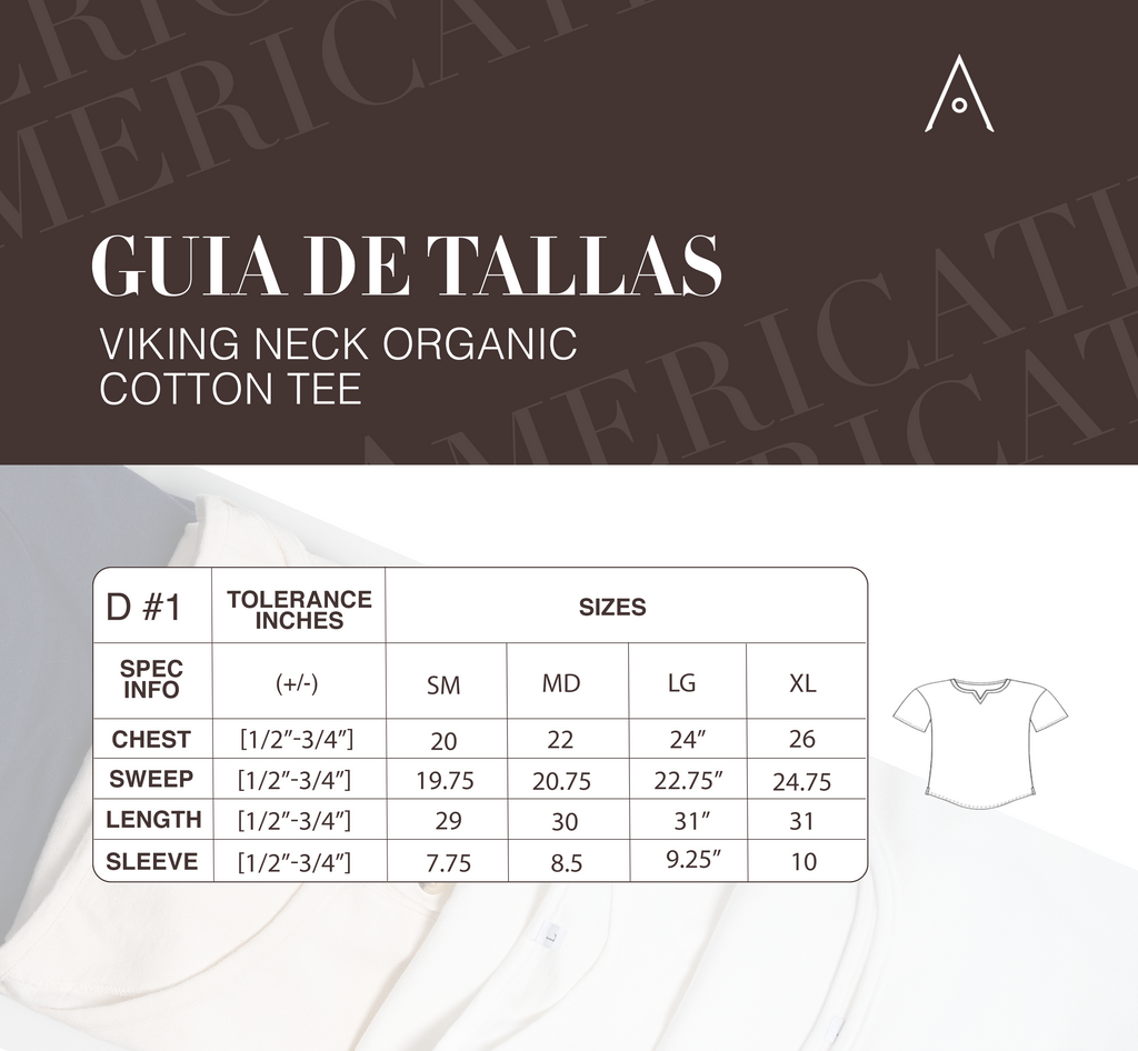 Viking neck Organic Cotton Tee