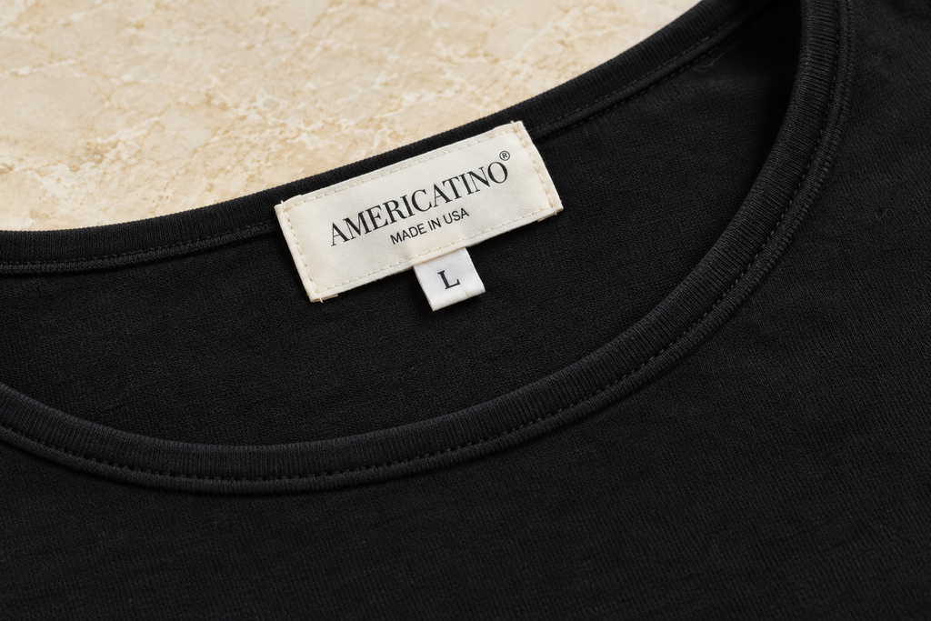Pima Cotton Boat Neck 3/4 Sleeve Tee