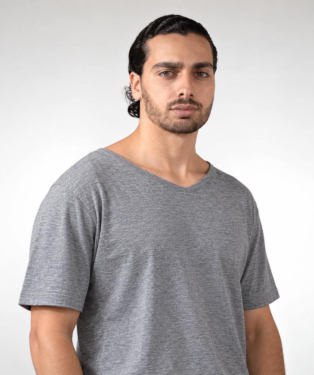 Pima Cotton Summer V-Neck Tee