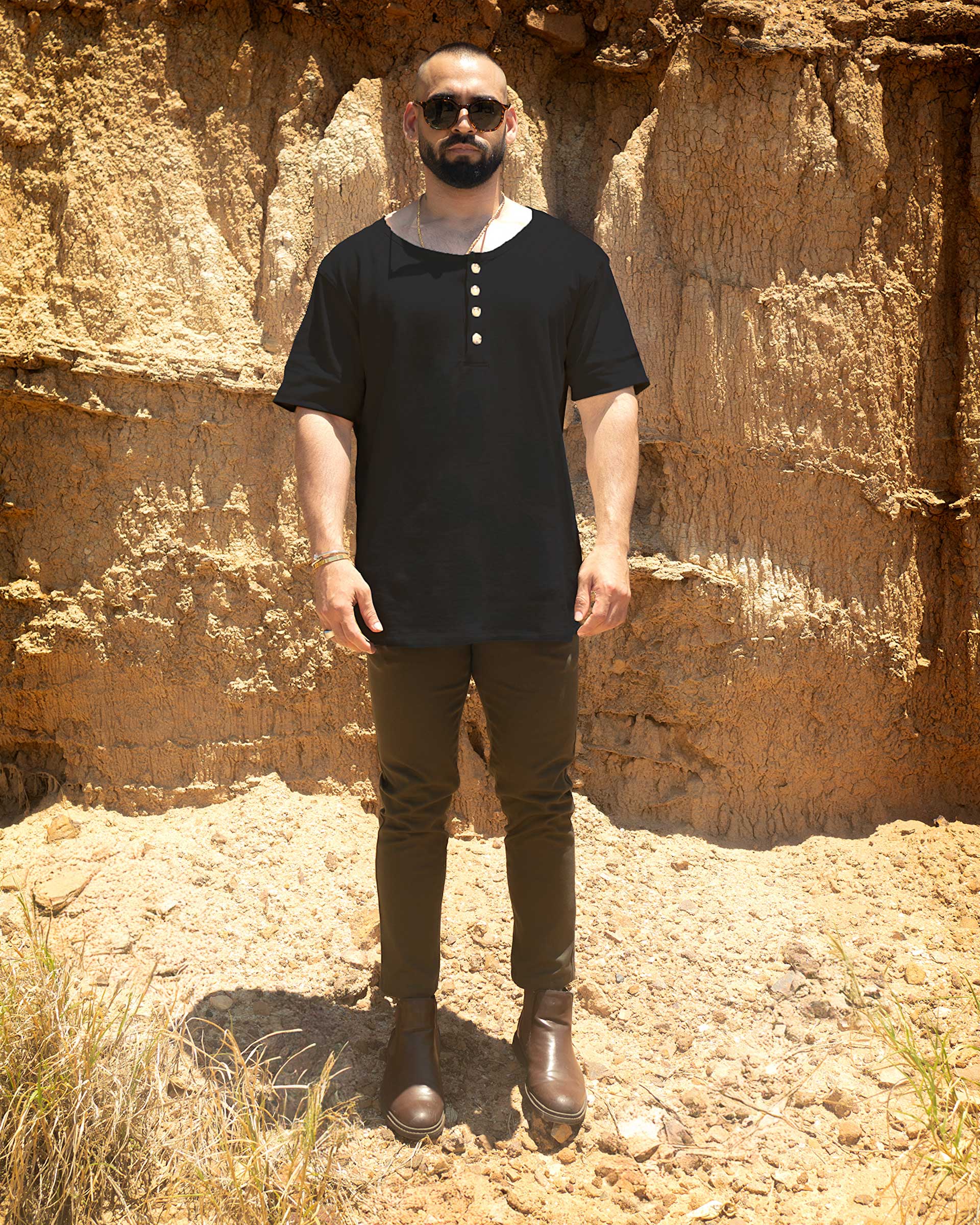 Henley Short Sleeve Organic Cotton Shirt
