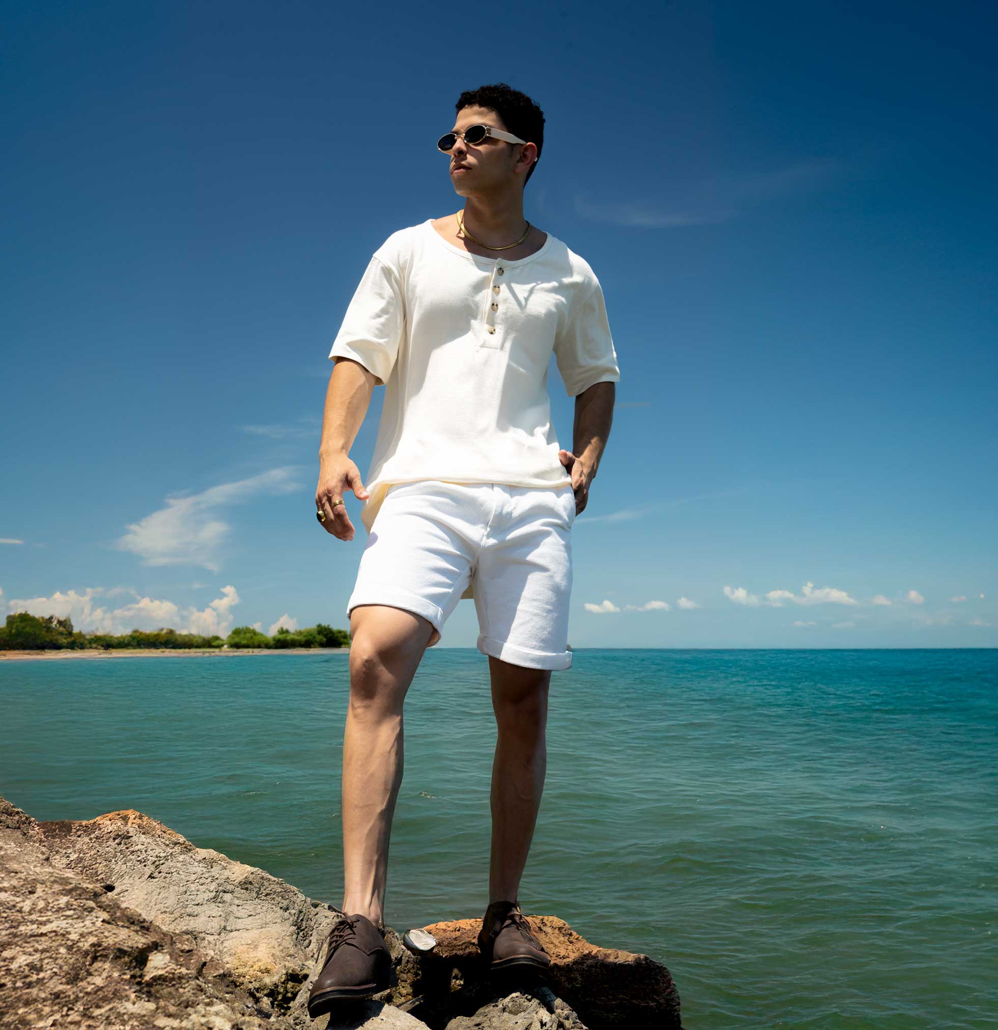 Henley Short Sleeve Organic Cotton Shirt