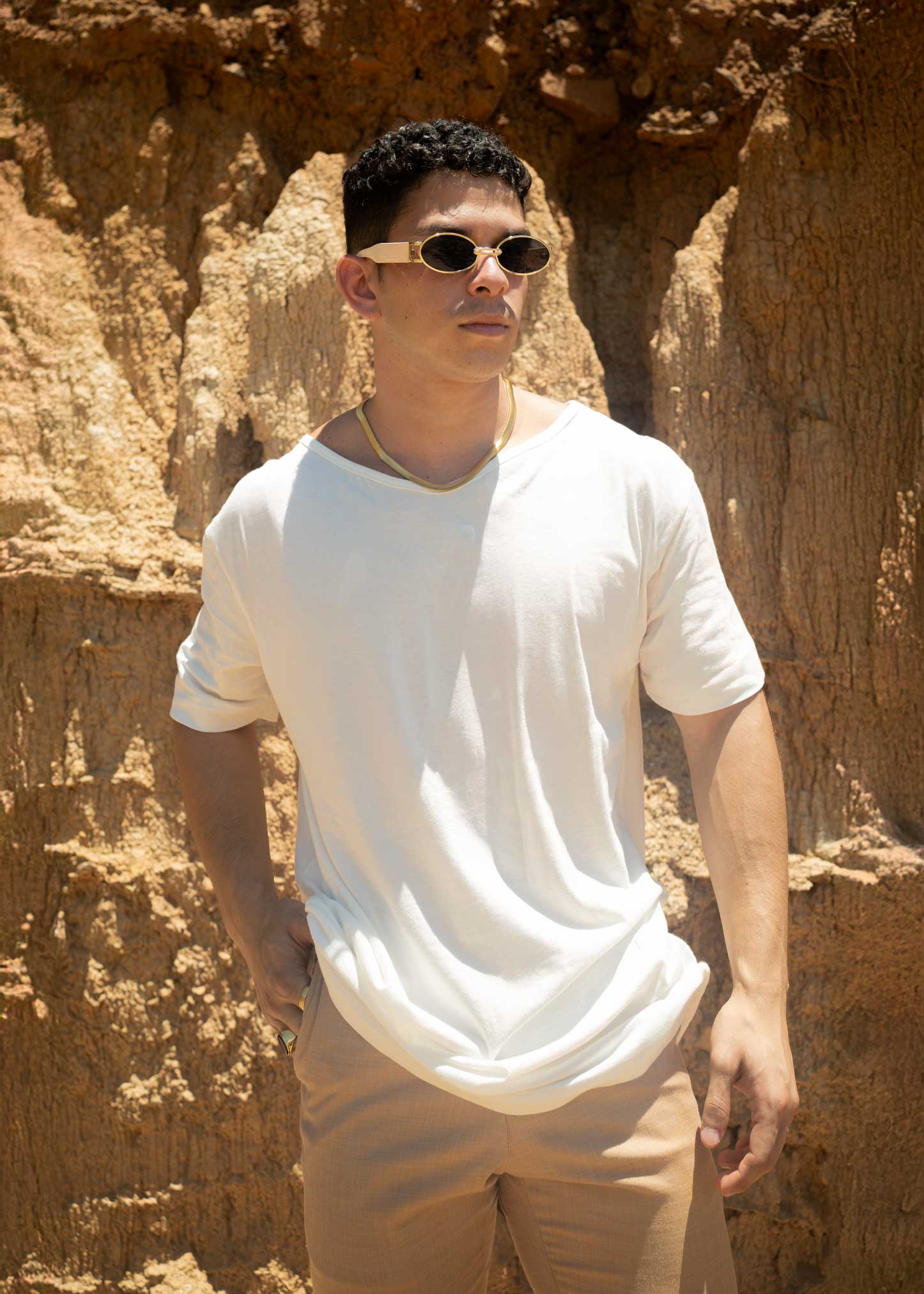 V-Neck Summer Organic Cotton Tee
