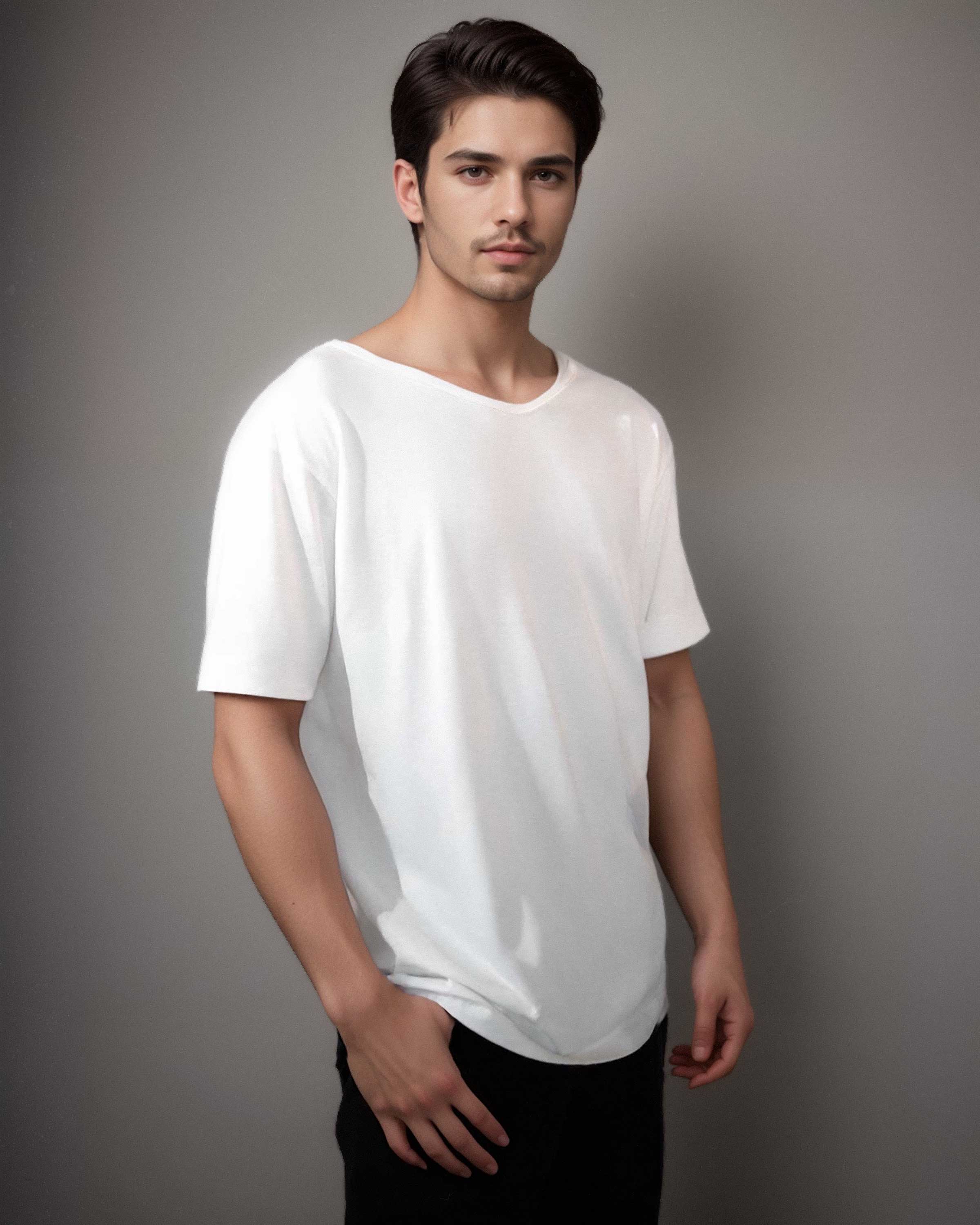 V-Neck Summer Organic Cotton Tee