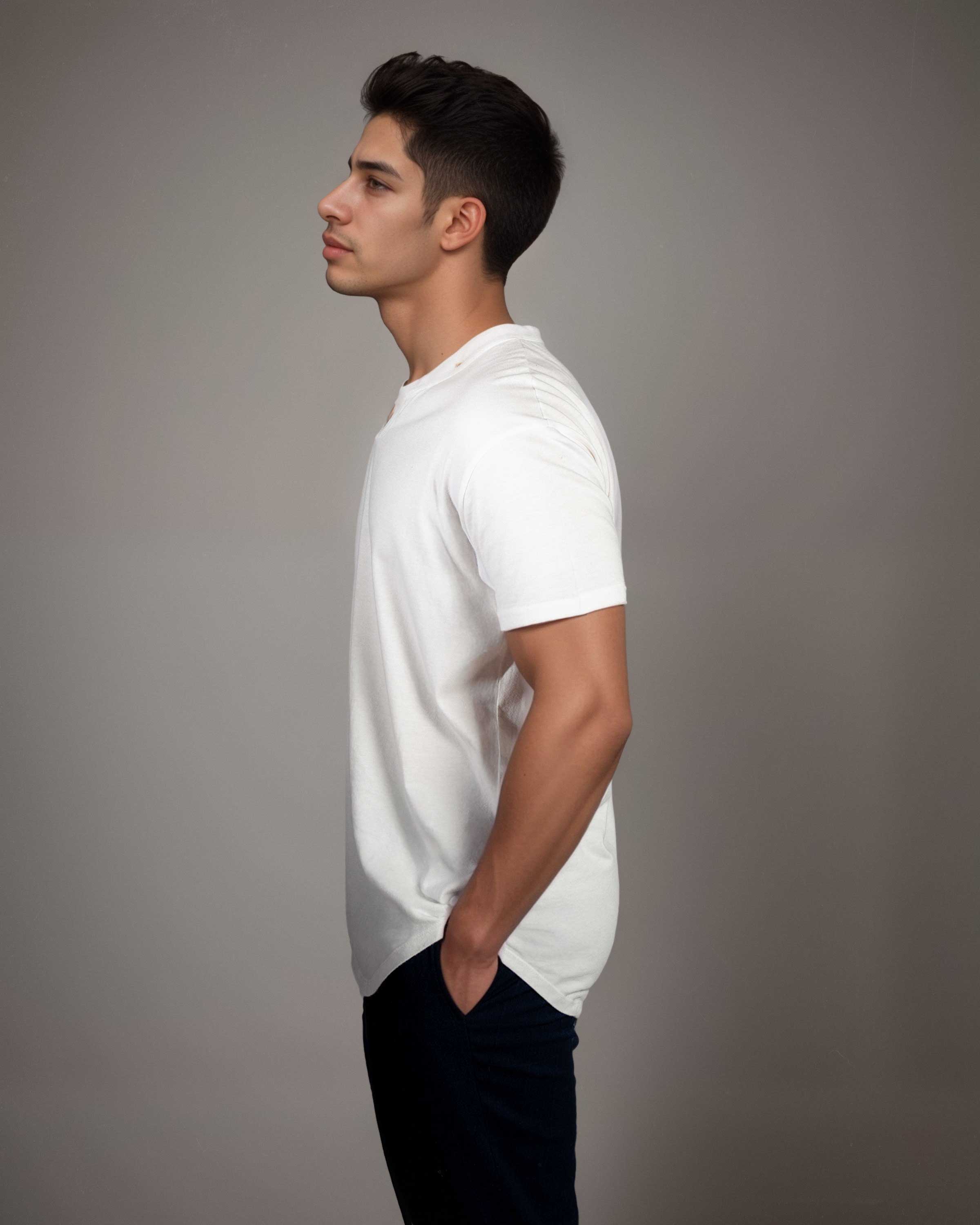 Viking neck Organic Cotton Tee