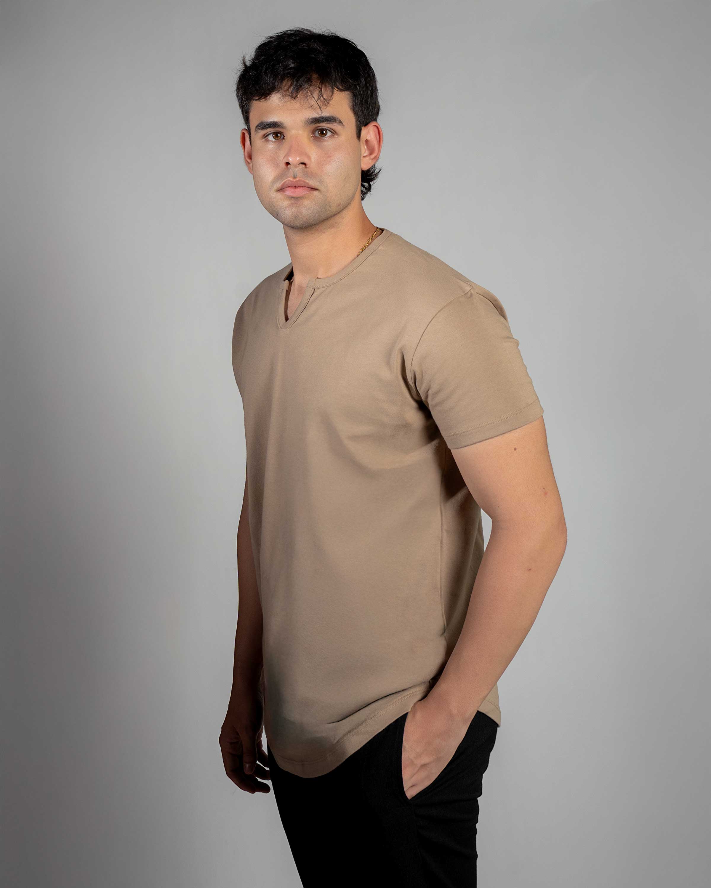 Viking neck Organic Cotton Tee