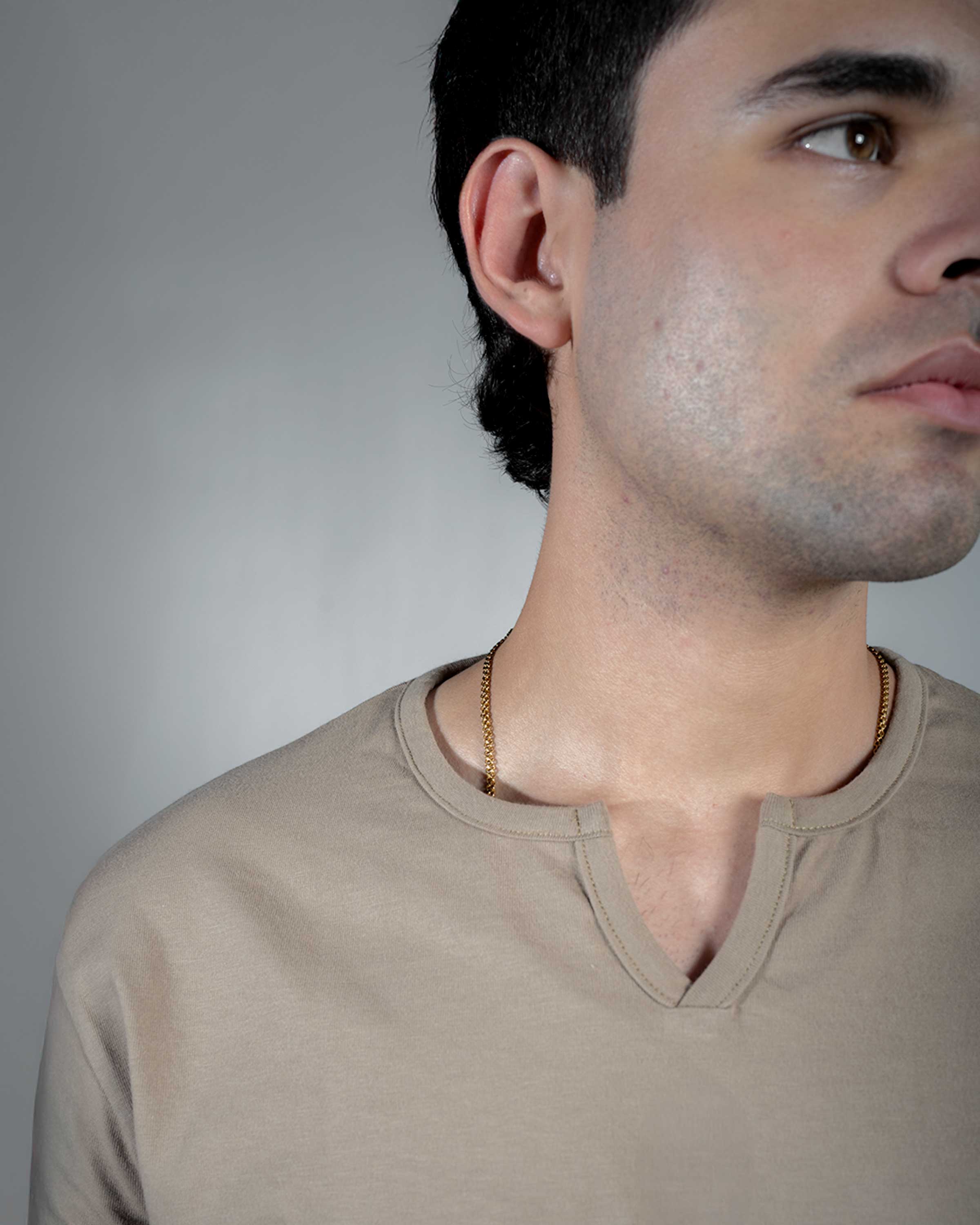 Viking neck Organic Cotton Tee
