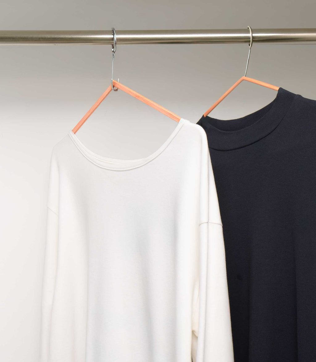 Boat Neck 3/4 Sleeve Organic Cotton Tee