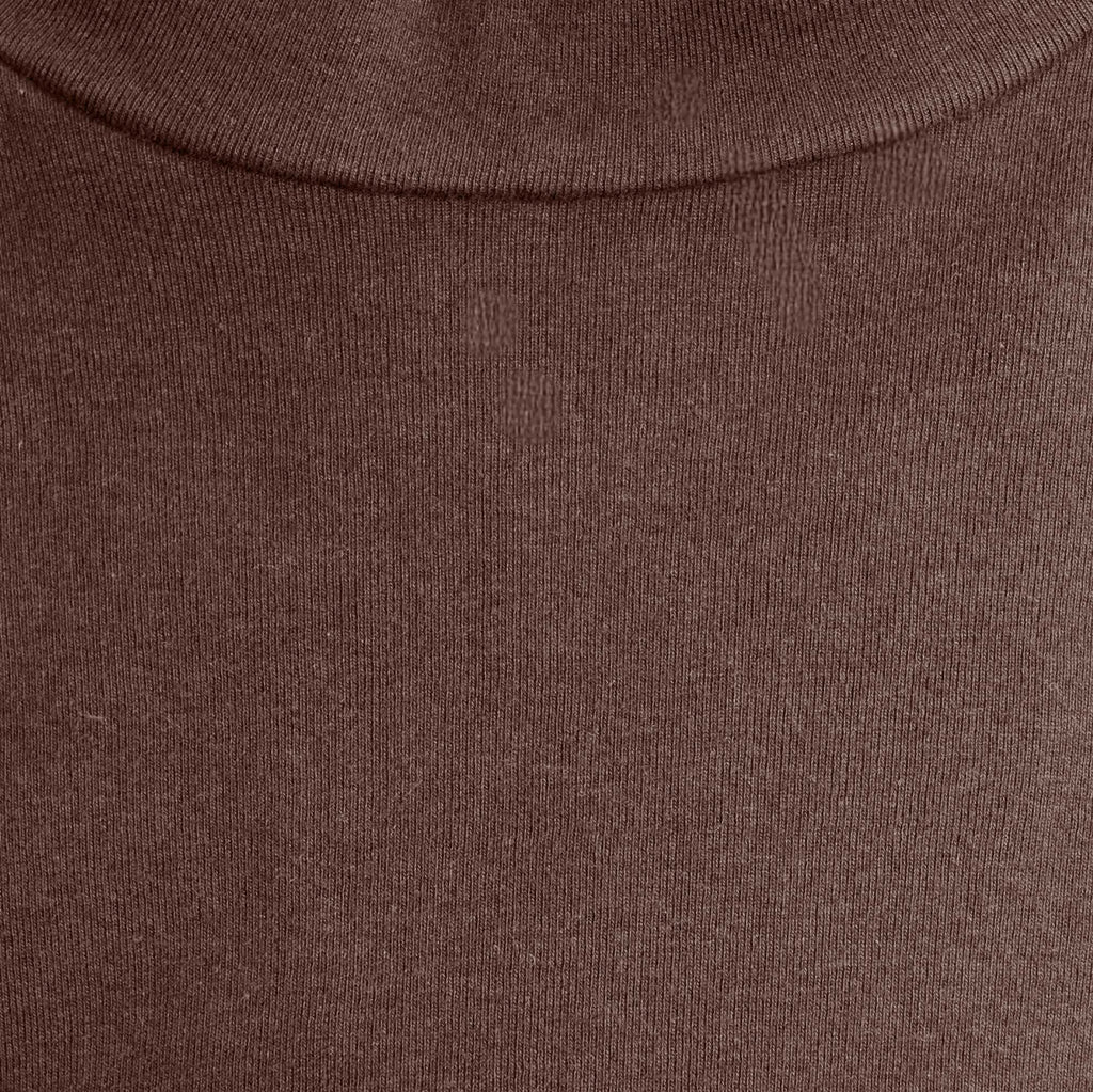 High-Neck Long Sleeve Organic Cotton Tee
