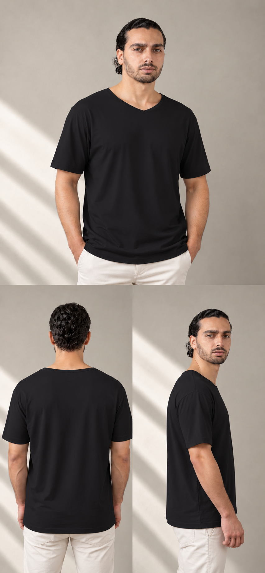 Pima Cotton Summer V-Neck Tee