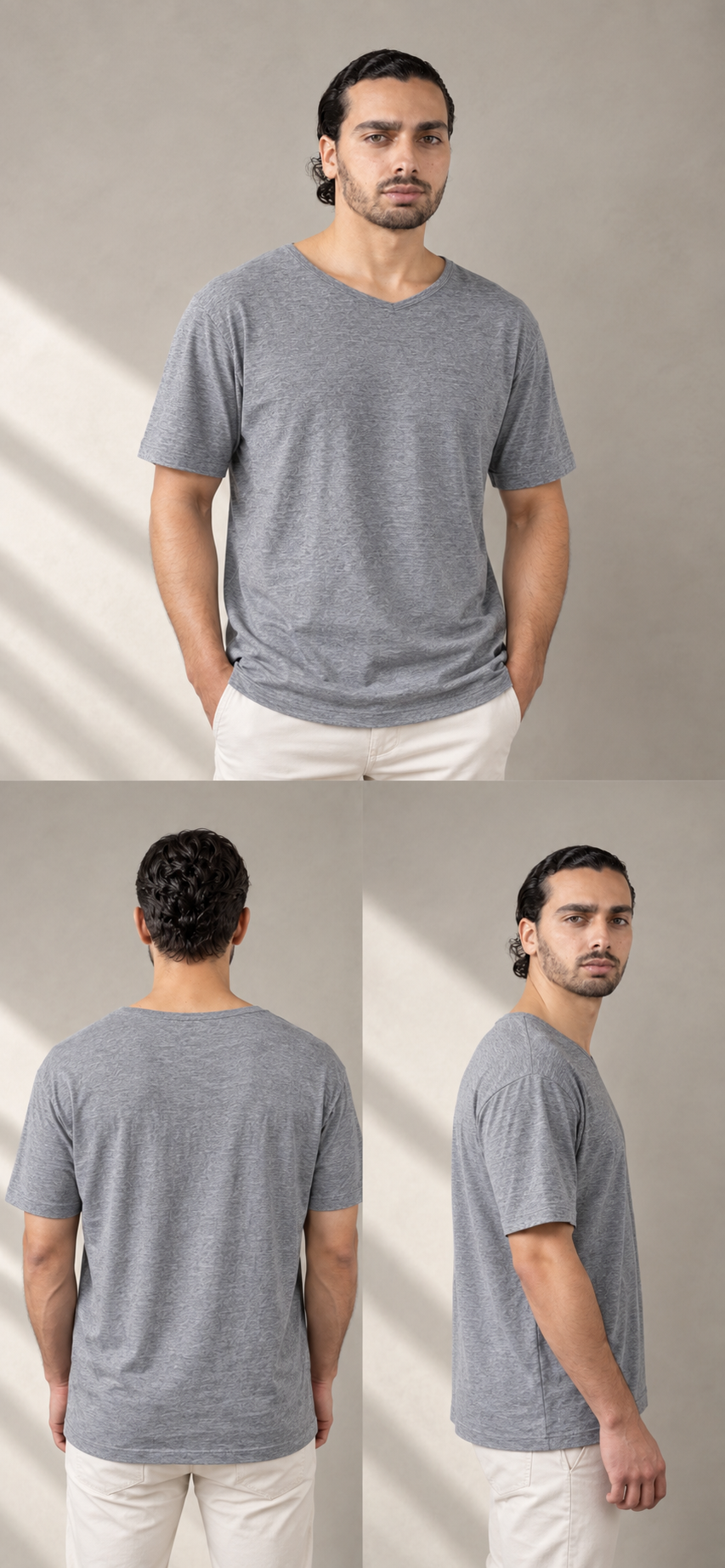 Pima Cotton Summer V-Neck Tee